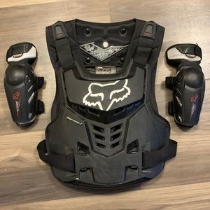 Fox Racing Chest protector and elbow pads.